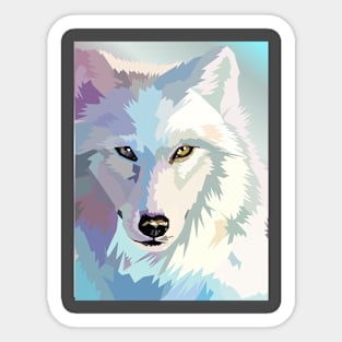 Wolf WPAP Sticker